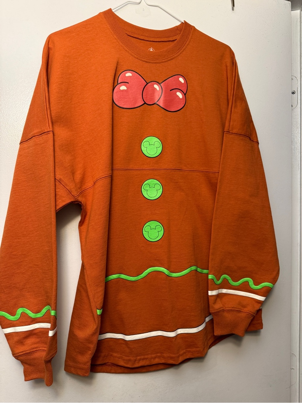 Disney Gingerbread Spirit Jersey NWT Small